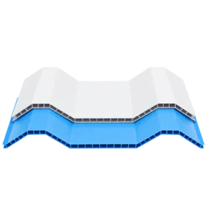Plaques de toiture creuses en PVC